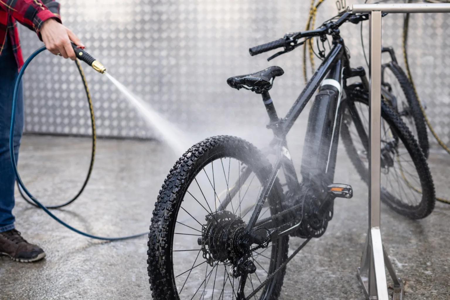 Lavado de bicicleta